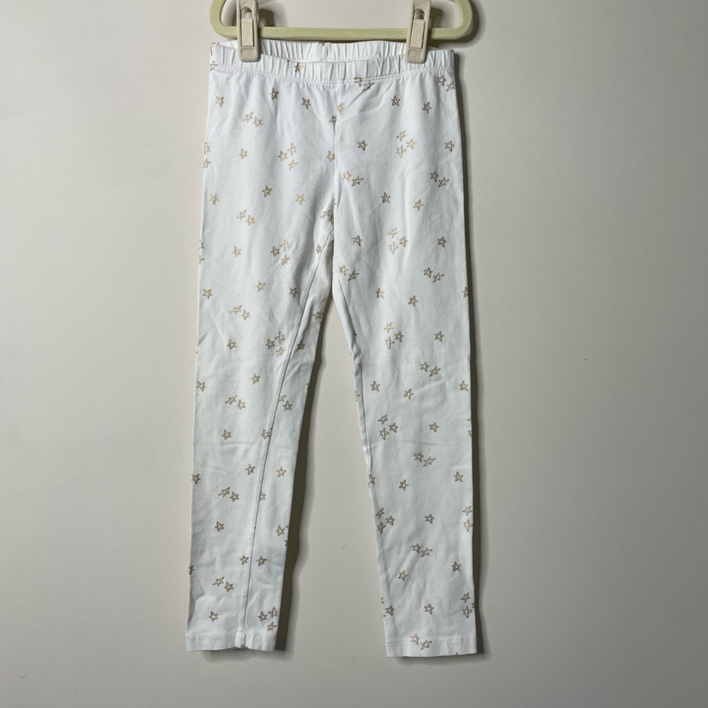 Circo White/Gold Star Leggings Medium (7/8)
